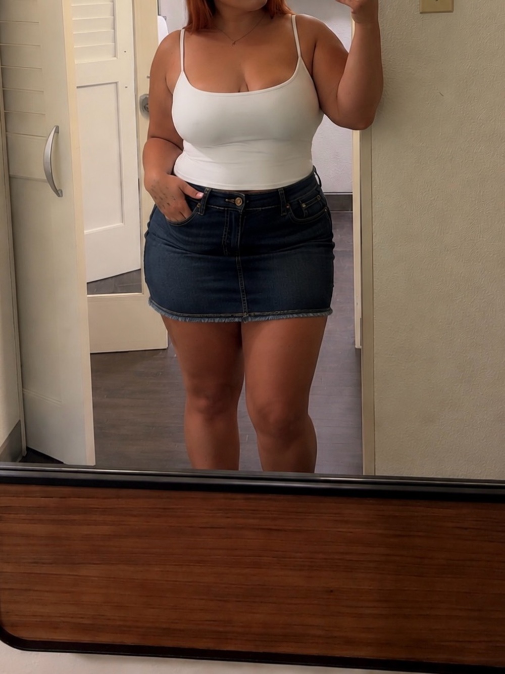 Denim Mini Skirt